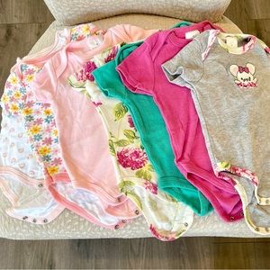 Bundle 7 Baby Girl Onesies 6-9 Months